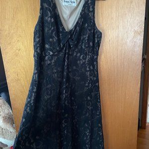 Black & Tan Lace Dress